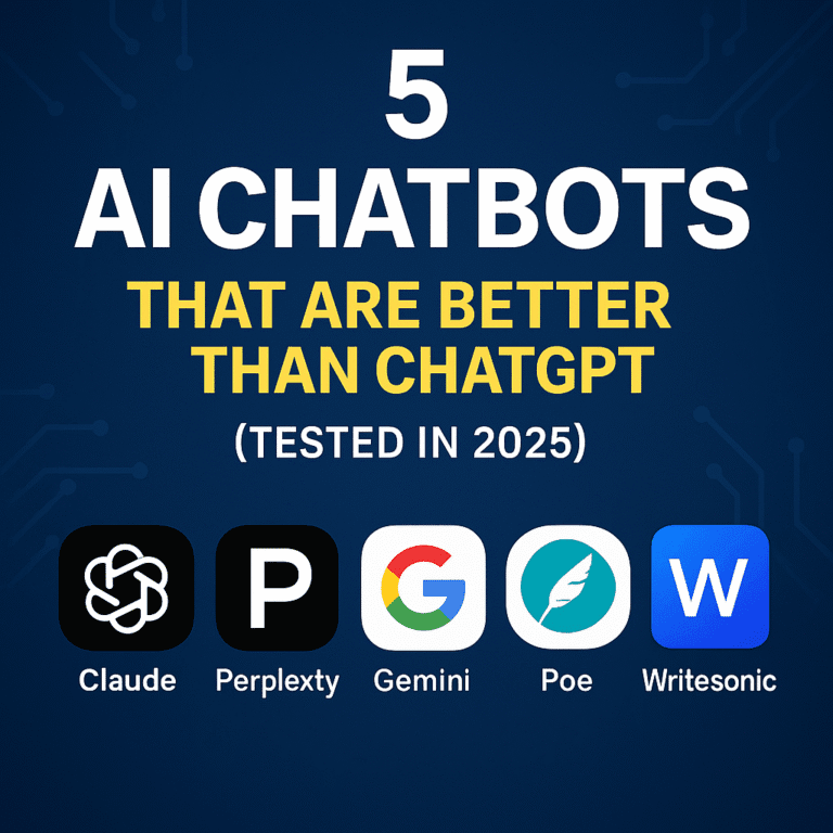 AI chatbot comparison – Claude, Gemini, Perplexity, ChatGPT alternatives 2025