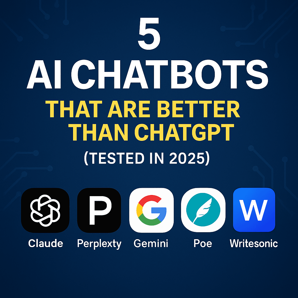 AI chatbot comparison – Claude, Gemini, Perplexity, ChatGPT alternatives 2025