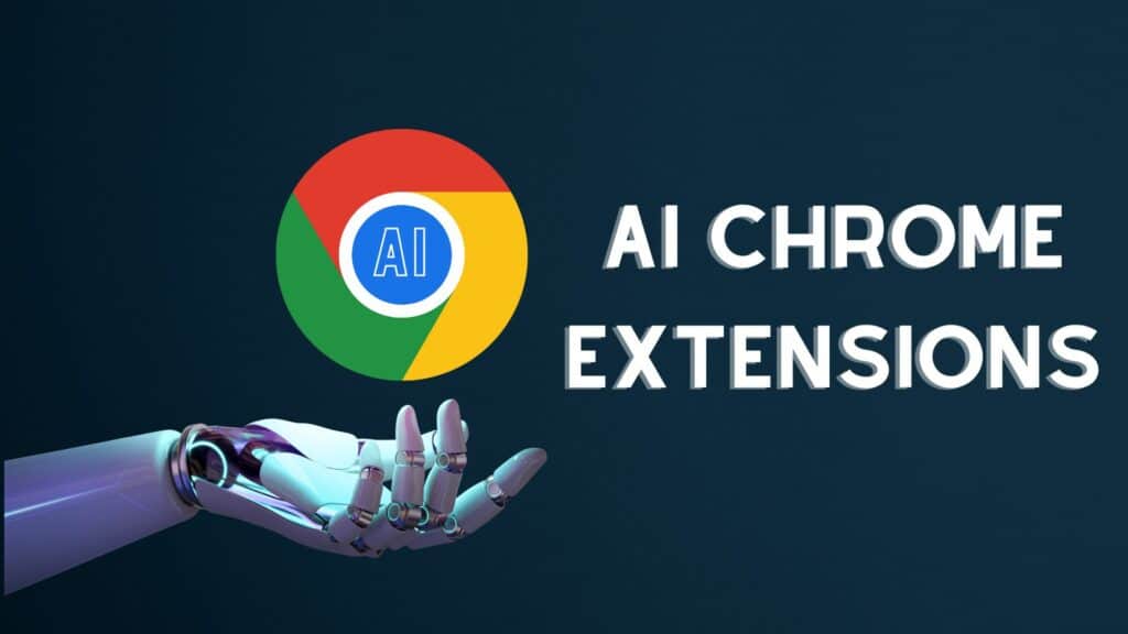 Screenshot of multiple Chrome extensions powered by AI